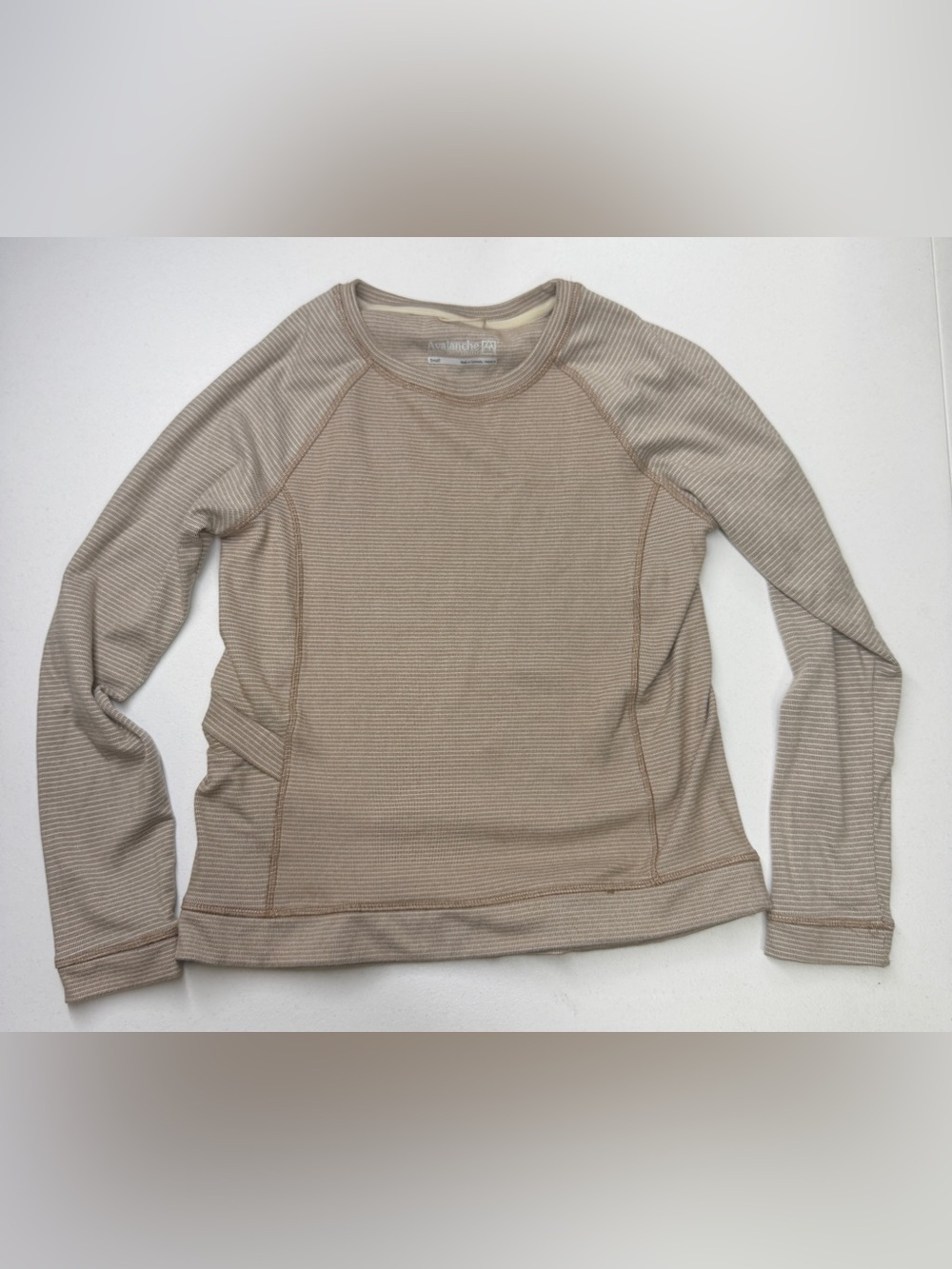 Avalanche Outdoor Supply Women’s Striped Thermal Base Layer Top Small
